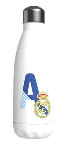 REAL MADRID BOTELLA PERSONALIZABLE ACERO 550 ML LETRA A