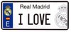 REAL MADRID MATRICULA I LOVE