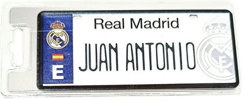 REAL MADRID MATRICULA JUAN ANTONIO
