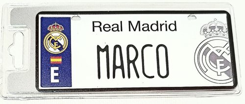 REAL MADRID MATRICULA MARCO