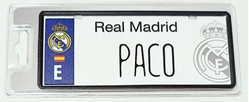 REAL MADRID MATRICULA PACO