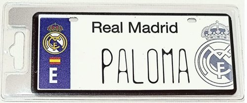 REAL MADRID MATRICULA PALOMA