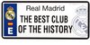 REAL MADRID MATRICULA THE BEST CLUB OF THE HISTORY