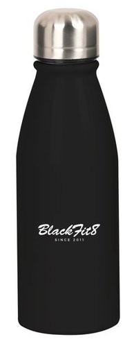BLACKFIT8 BOTELLA METALICA 500 ML NEGRA